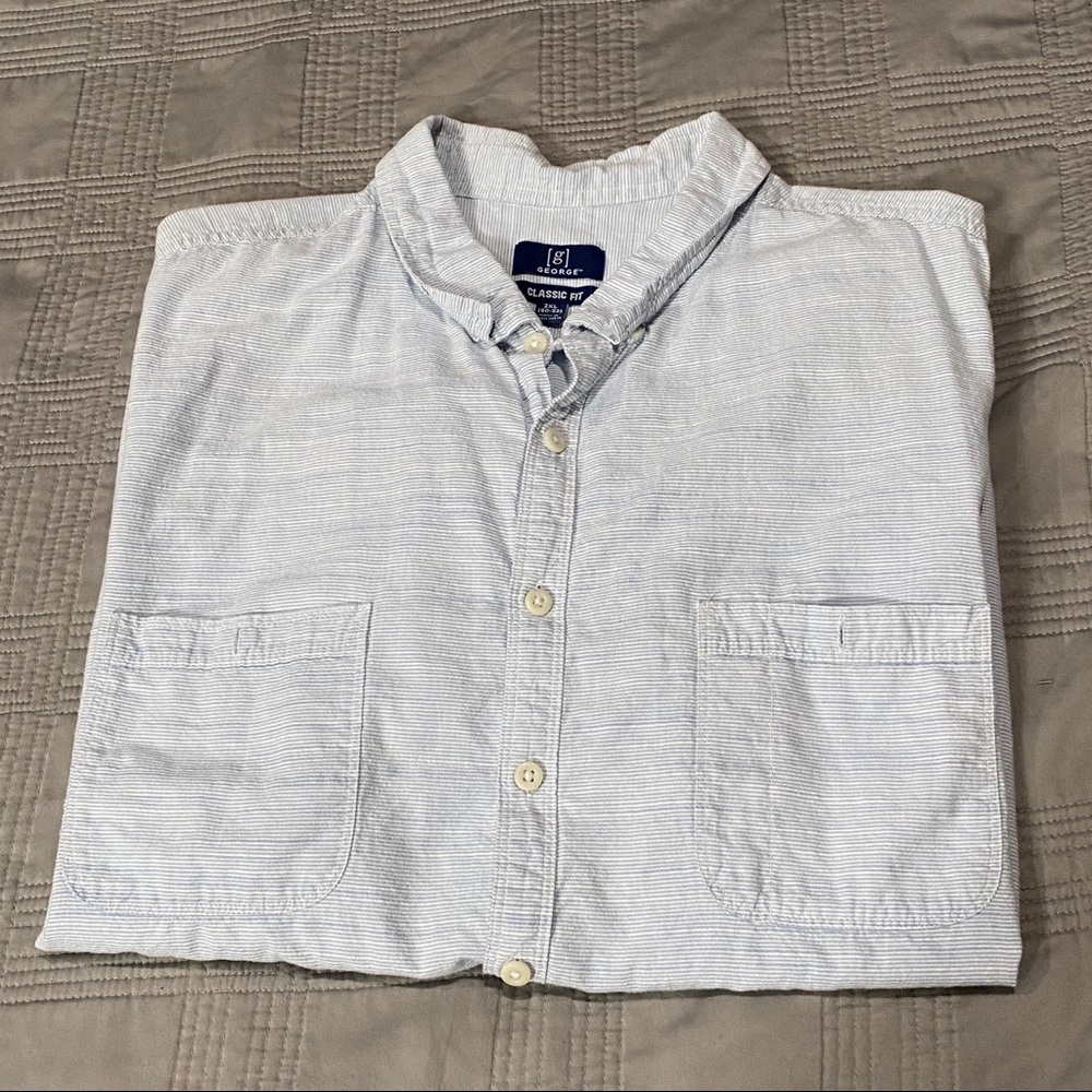 George Powder Blue Button-up Shirt